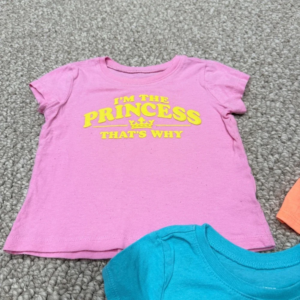 Childrens Place Toddler Girls Size 12-18 Months‎ 3 Pcs T Shirts